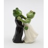 Fine Ceramic Wedding First Dance Frog Couple in Tuxedo &
