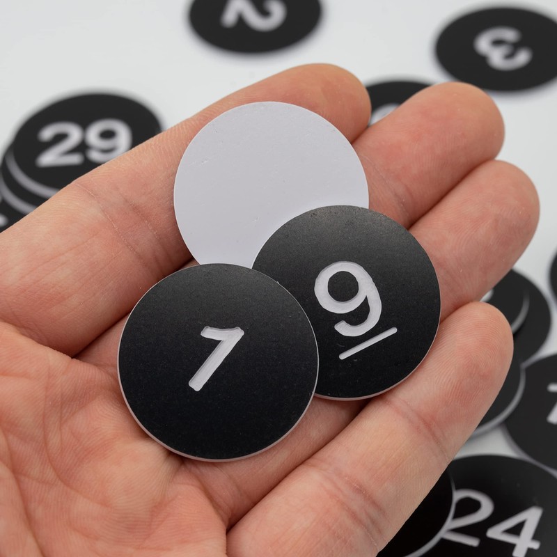 Plastic Numbered Discs Number Tags Engraved Numbered Tags Without Hole