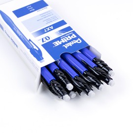 Pentel PRIME Mechanical Pencil, Writing, Drawing, School Supply, Pre-loaded with Lead, 0.7mm Medium Point, Blue Barrel, AX7C, Box of 12