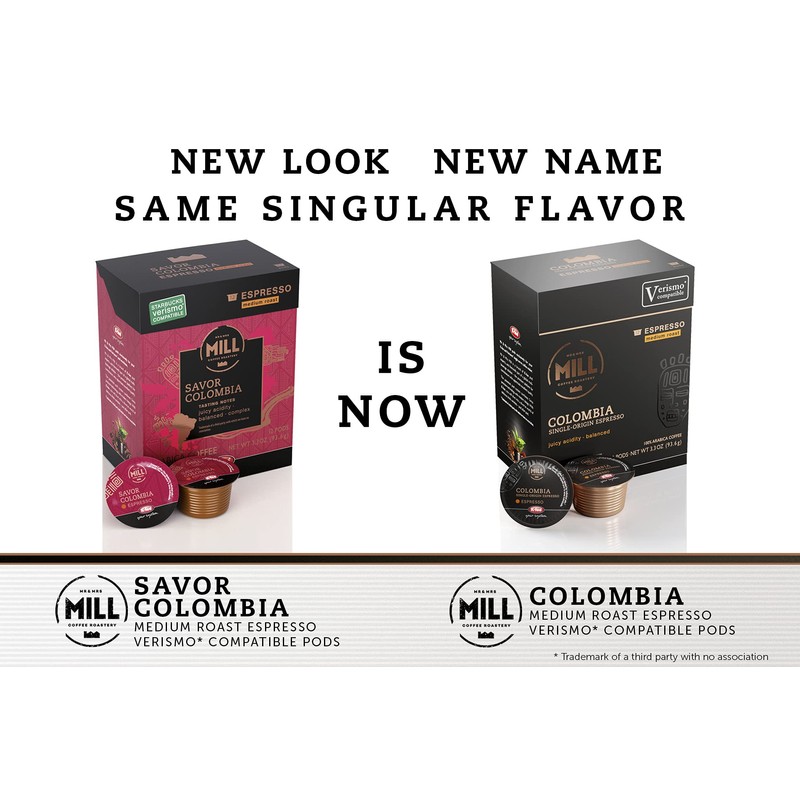 Mill Coffee Colombia Espresso K-fee® compatible with Starbucks Verismo* |