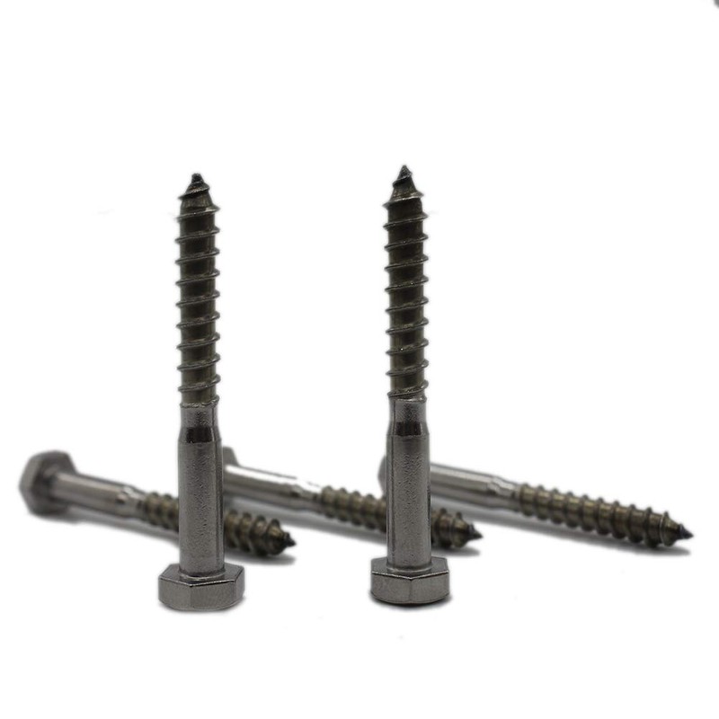 FULLERKREG Hexagonal Wood Screws with Washers A2 Stainless Steel DIN