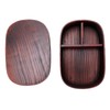Wooden Lunch Box Portable Food Container Tablewares for Home Office