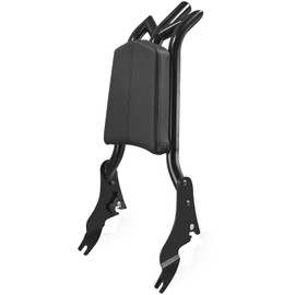 SWESGI Detachable Adjustable 24” Sissy Bar Passenger Backrest Compatible with Harley Touring Street Glide Road Glide Road King Electra Glide 2009-2025 Gloss Black