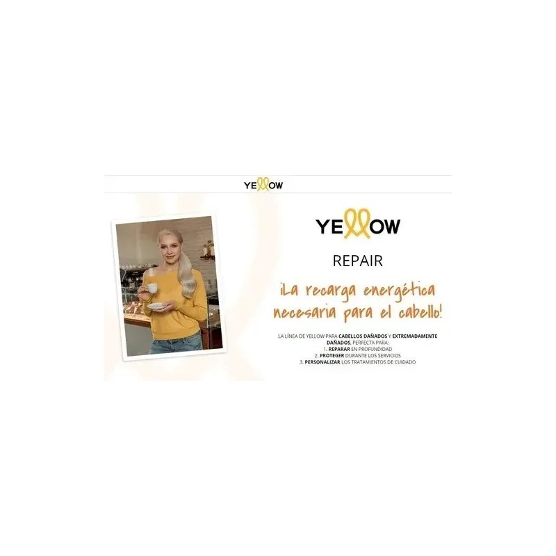Shampoo Y Mascarilla Repair Yellow Alfaparf Cabello Dañado