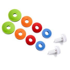 Adjustable Rolling Pin Rings and Screws Set for QUELLANCE 17" Stainless Steel Rolling Pin, Baking Accessories