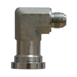 17041624 90 deg Adapter Elbow, 1 in MJIC x 1-1/2 in Code 61 Flanged, Steel (1 Pack)