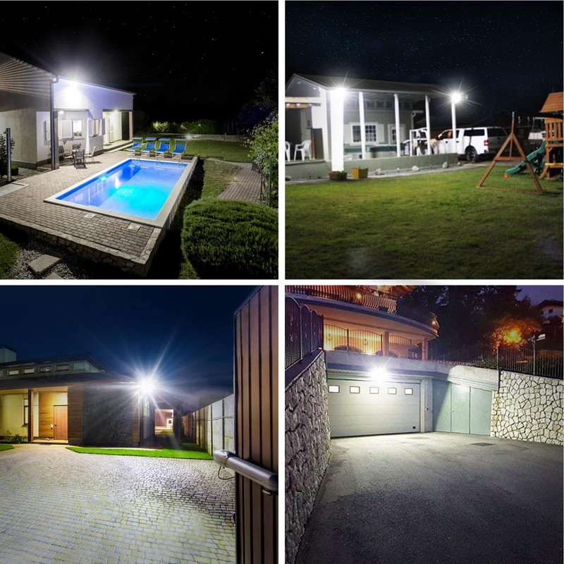 Olafus 2 Pack 60W LED Flood Light Outdoor, 6000LM Super