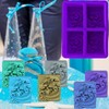 SIQINZONGWA Ocean Wave Soap Molds, Sea Wave Silicone Soap Molds