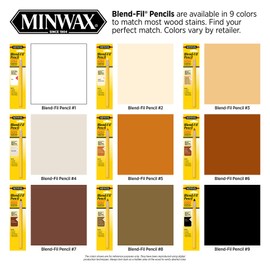 Minwax 110066666 No 6 Blend-Fil Wood Repair Stain Pencil, Early American