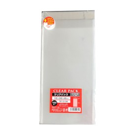 Kakukay TP13-24 OPP Bag, Clear Pack, With Lid, Tape, 30μ, 100 Sheets