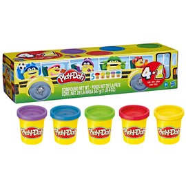 Play-Doh School Bus 5 Pack 112g Tins Creative Toy for Kids Ages 2+