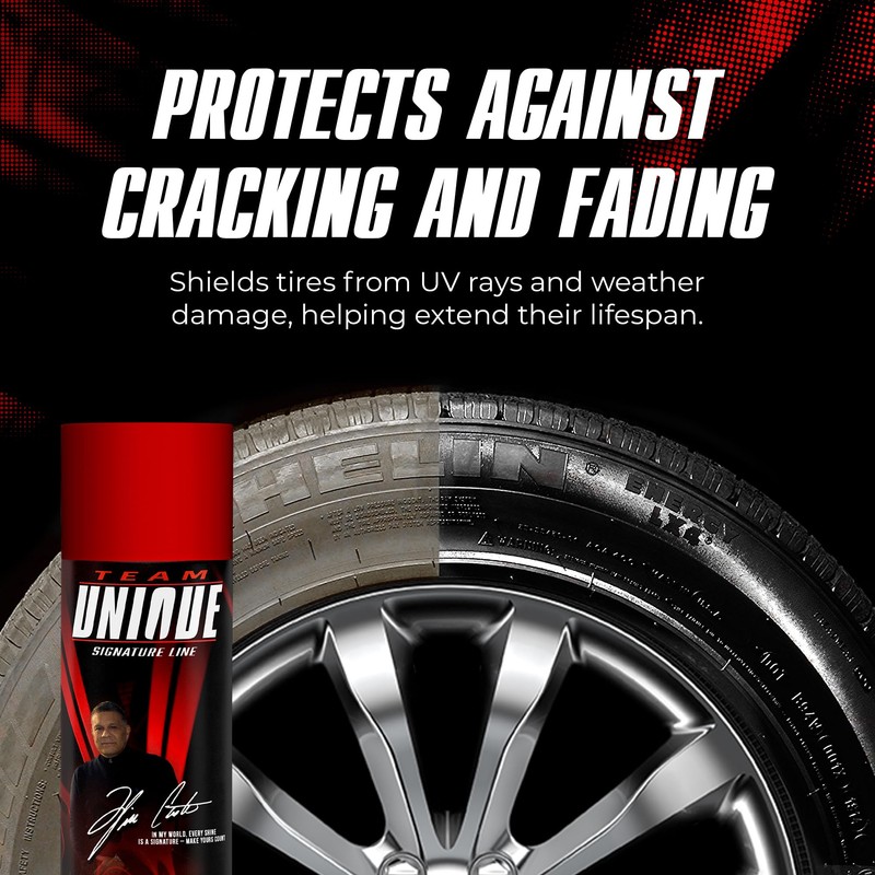 Team Unique Tire Shine Gloss – 18.6 Fl Oz (550mL)