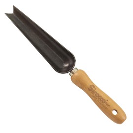 Sirocco Organic Weeding Trowel 14 cm Beech Handle Hand Forged Hardened Steel Made in Germany 200 g Garden Tool