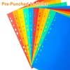 Srvnpioy 10 Pieces A4 Dividers 5 Pieces No.1-10 Index A4