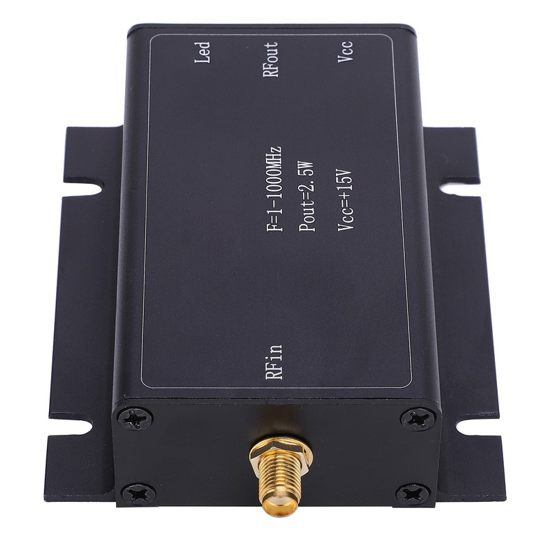 RF Power Amplifier 15V 1‑1000MHz Broadband AMP Aluminum Alloy Printed