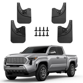 Mud Flaps for Toyota Tacoma 2024 2025 Accessories Front & Rear Mudguards Splash Guards All Weather Heavy Duty Fender Protection (4pcs)