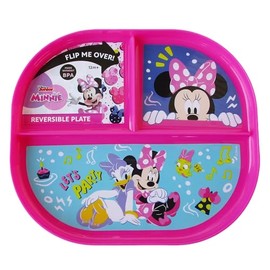 Show-Offs Reversible Character BPA Free Plate - 8 x 7 Inches (Minnie), Medium