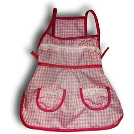 Genérico Ropa para Perro y Gato, Mandil Estilo Méxicano para Perro y Gato, Diseño a Cuadros, Disponible en Azul, Rosa, Rojo y Verde, Vestido Méxicano (Rosa, X-Small)