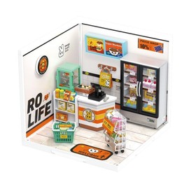 Dokurundo ® Robotime DIY Miniature House Creator Series (Convenience Store)
