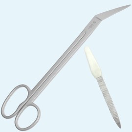 Long Handled Toenail Clippers for Thick Nails, 19cm Angled Tip Long Handled Nail Scissors for Toenails, Heavy Duty Long Handled Toenail Scissors for Thick Nails, Podiatry Tools for Elderly, Back Pain