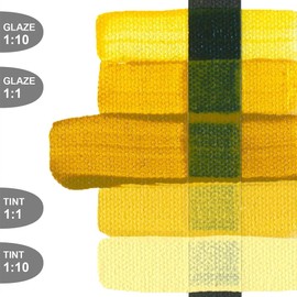 Fluid Acrylics by GOLDEN, Nickel Azo Yellow, 16 fl. oz. Bottle, Professional Acrylic Paint, Transparent