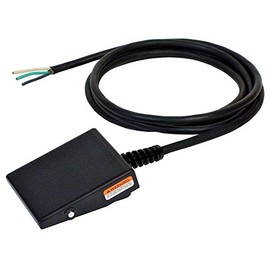 SSC Controls S420-1502 Foot Switch, Maintained Action (Push On/Push Off), Made in USA, Single Pedal, 8-ft Cable with Leads, Electrical