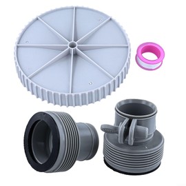 Conversion Kit for Skimmer Pump Replacement for Summer Waves SFX1000, SFX1500 for Intex 10722/25009 Complete Conversion Kit Reliable Components with Type B Hose Adapters Easy Installation