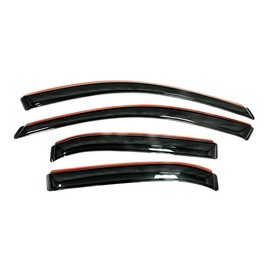 Auto Ventshade [AVS] In-Channel Ventvisor / Rain Guards | Smoke Color, 4 pc | 194682 | Fits 2016 - 2021 Honda Civic Sedan