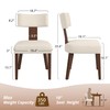 LUE BONA Dining Chairs Set of 2, Linen Mid Century