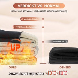 HLTPRO Women's Thermal Leggings, Lined Winter High Waist Thermal Trousers, Thick Thermal Leggings, Warm Leggings for Outdoor Home, A-White