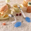 2Pcs Folding Spoon Foldable Stainless Steel Spoons Portable Camping Cutlery