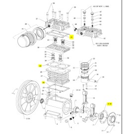 Aftermarket Emglo / Jenny K100A, 610-1026, 5130158-00 Gasket Set for Emglo / Jenny / Dewalt K, KU Pumps