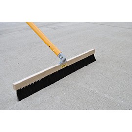 Gator Tool Concrete Broom Fine Synthetic Horse Hair 36" (w/Automatic Swivel Bracket)