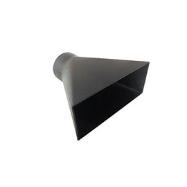 10" x 4" x 9" Deep ABS Plastic Dust Hood with 4" OD Opening for Dust Collector Systems 73470