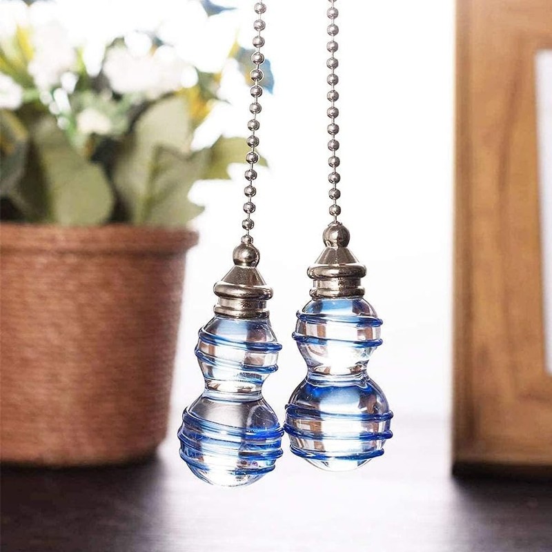 2Pcs 31m Ceiling Fan Pull Chain Light Ornament Extension Chains
