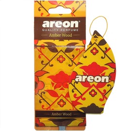 AREON Orient Car Air Freshener I Oriental Perfume Hanging 2D I Amber Wood Scent (Pack of 3)