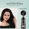 Fvquhvo Champú Instantáneo para Cabello Negro para Cabello Gris -