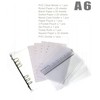 A6 A5 6-Holes Colorful PVC Cover Round Ring View Binder