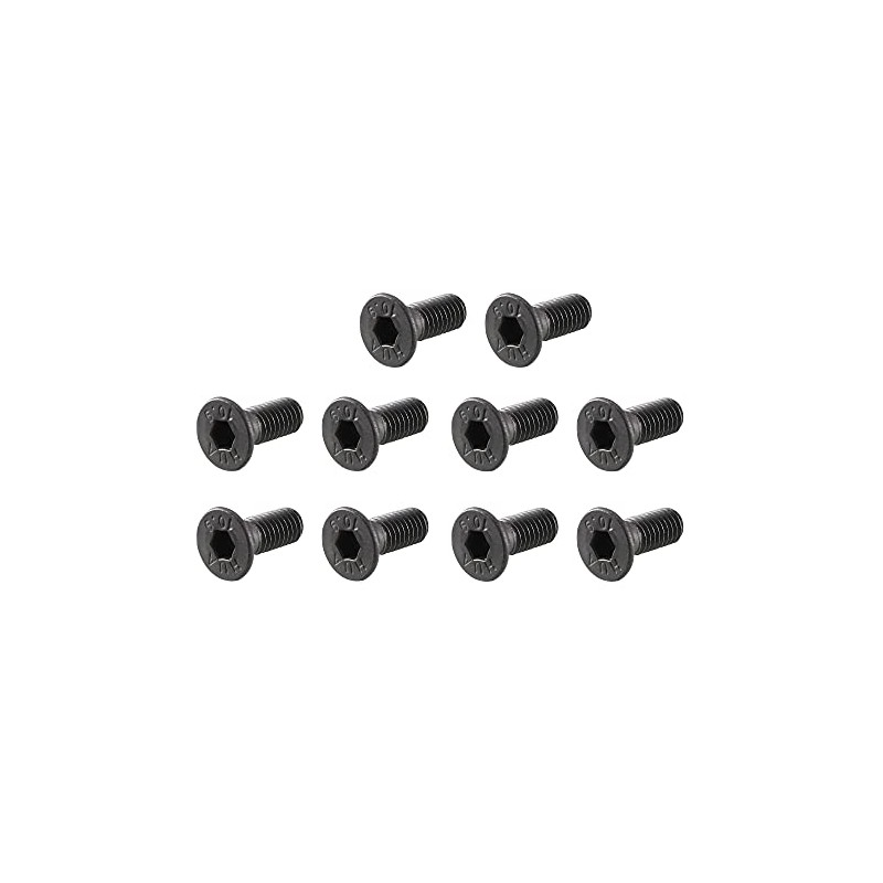 uxcell M3x8mm 10.9 Carbon Steel Countersunk Head Hex Socket Screw