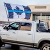 Rhungift Thin Blue Line Canada Flag 3x5 Ft,Quadruple Stitched Fly
