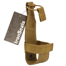 IronSeals Water Bottle Holder, Tactical Military Minimalist Molle Water Bottle Holder Belt Bottle Carrier for Outdoor Walking Running Hiking Cycling