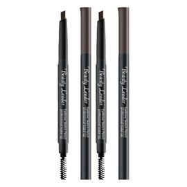 Beauty Leader Eyebrow Sketch Pencil, No. 4 Dark Brown, 2 Pieces / 뷰티리더 아이브로우 스케치 펜슬, 4호흑갈색, 2개
