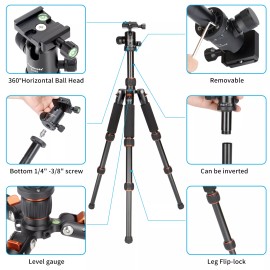 Koolehaoda Portable Camera Tripod Travel Mini Tripod Tabletop Tripod for DSLR Camera