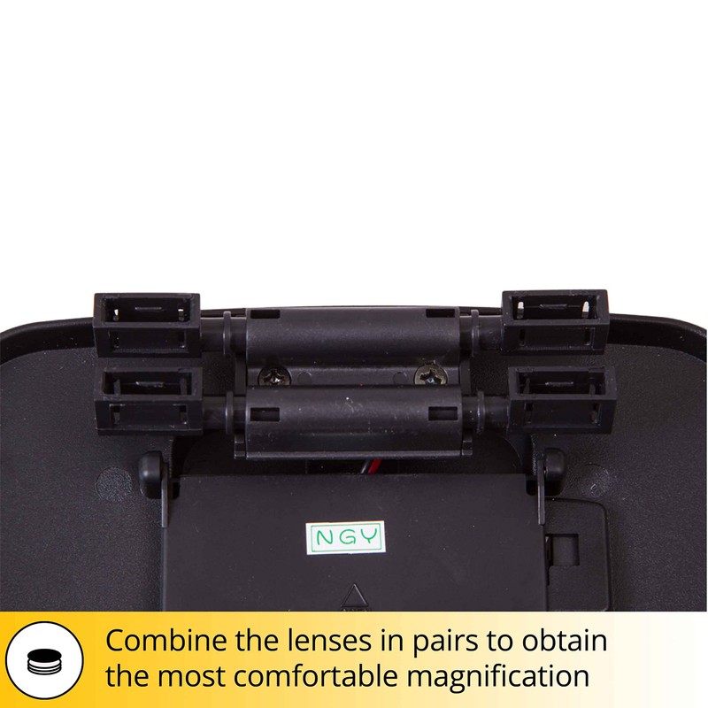 Levenhuk Zeno Vizor H3 Head Multi-Power Magnifier with LED Light