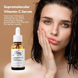 ALRA Vitamin C Serum, Facial Serum for Fine Lines, Dark Spots, Sign of Aging, Uneven Skin Tone, Hydrating Serum for Sensitive Skin, 1 fl oz / 30ml