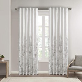 Madison Park Andora Window Curtain with White Finish MP40-718