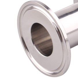 DERNORD Sanitary Tri Clamp Tube Stainless Steel 304 with 1.5 inch Tri Clamp 1 inch Tube OD (Tube Length: 2Inch /51 MM)