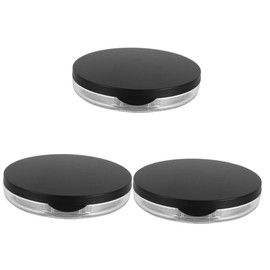 Baluue 6pcs Travel-Ready Makeup Powder Container Empty Puff Compact Lightweight