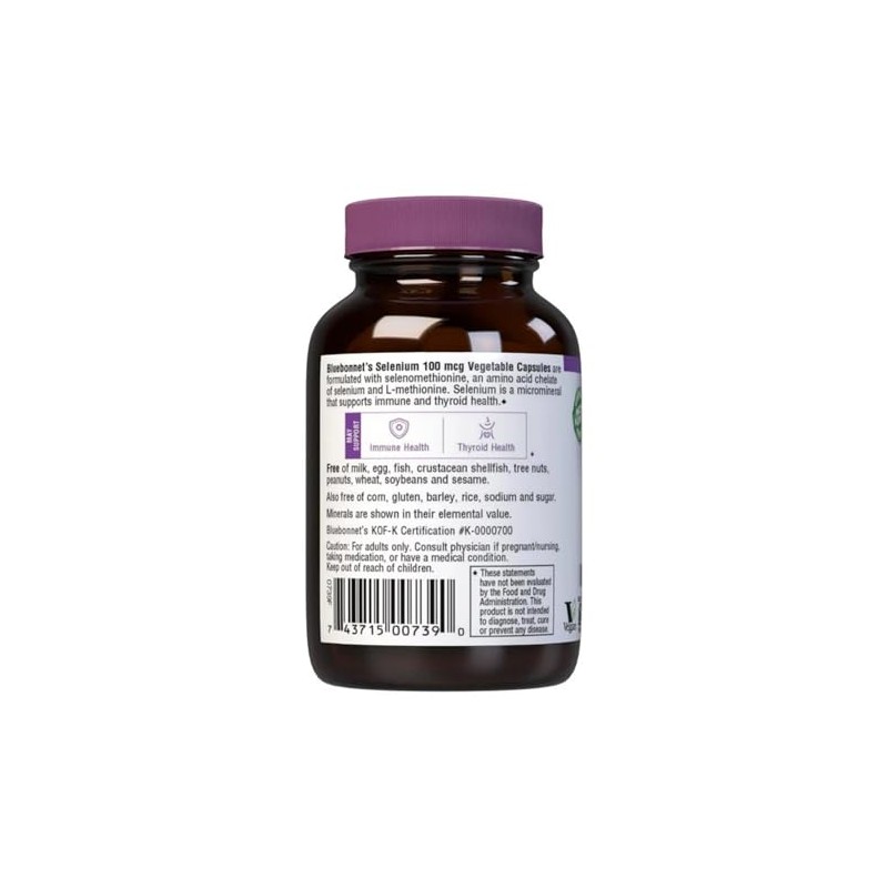 BLUEBONNET NUTRITION SELENIUM 100 mcg