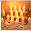 MTLEE Set of 40 White Pillar Candles 2x4 Inch Dripless